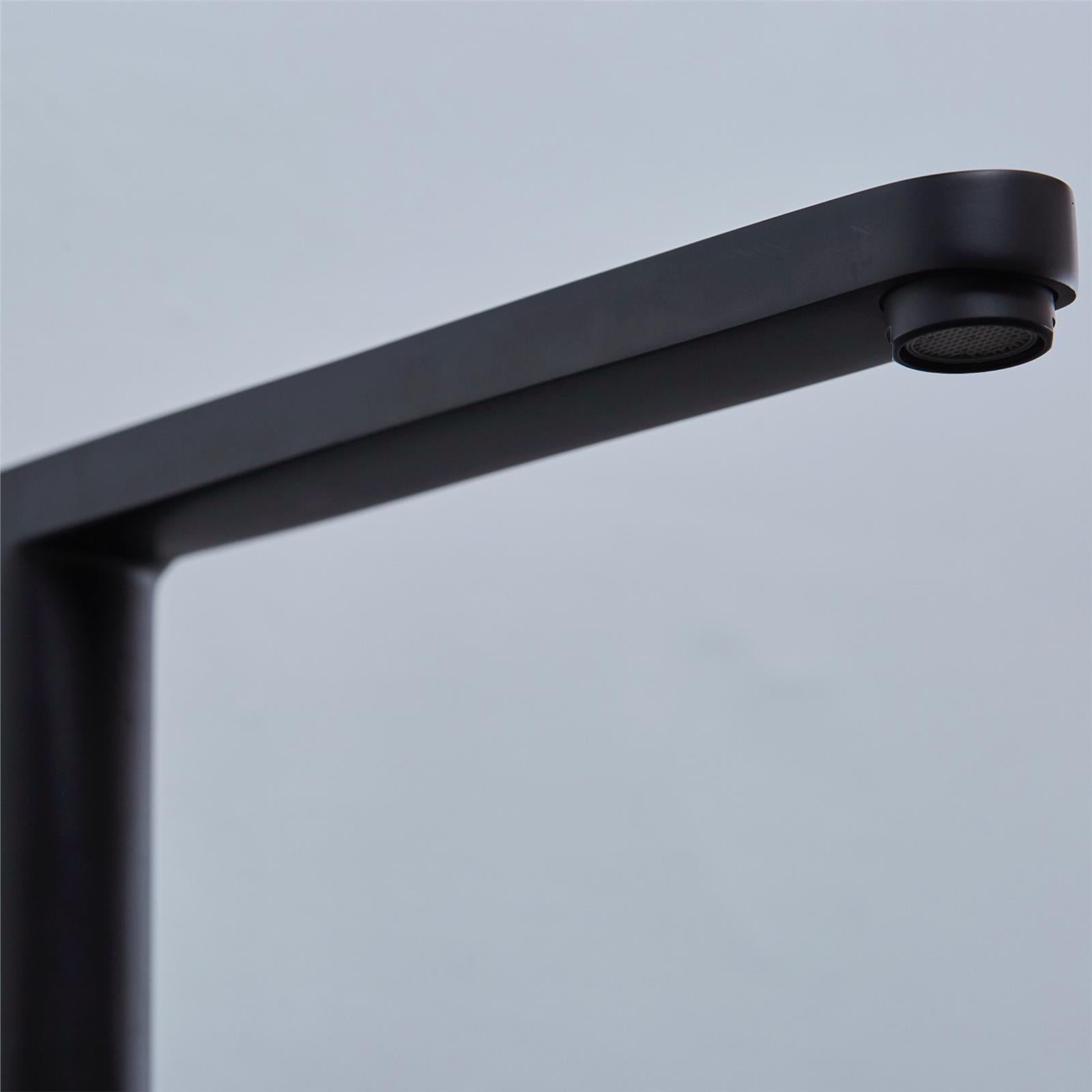 Liquida W25MB 360 Degree Swivel Spout Matt Black Kitchen Mixer Tap